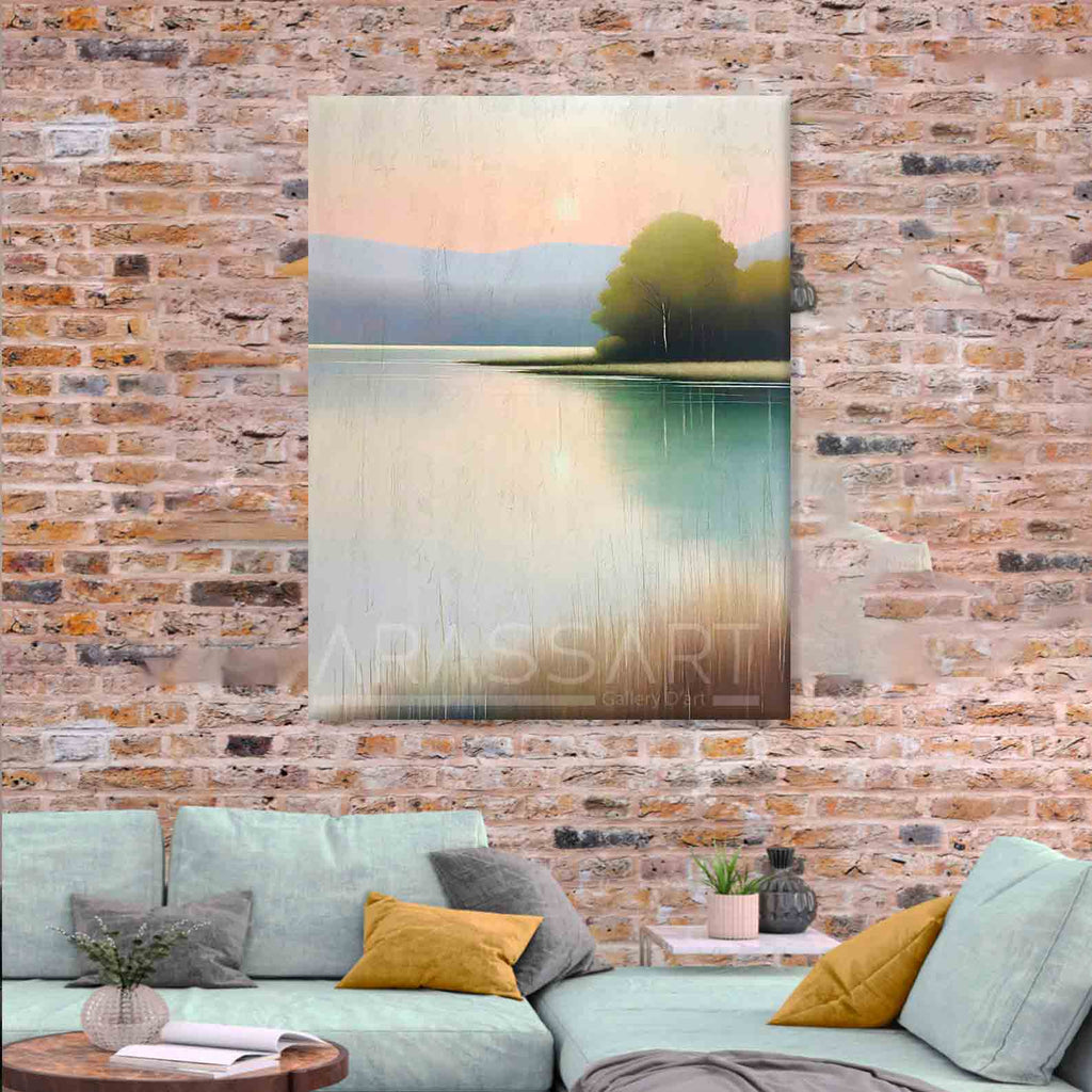 Tableau décoratif -abstrait-boho-Relaxing Landscape Art